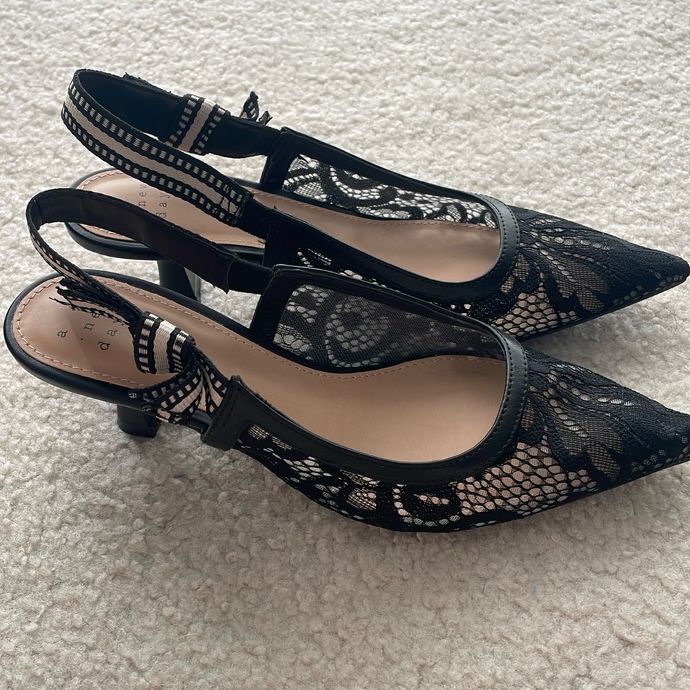 A New Day Lace Kitten Heels